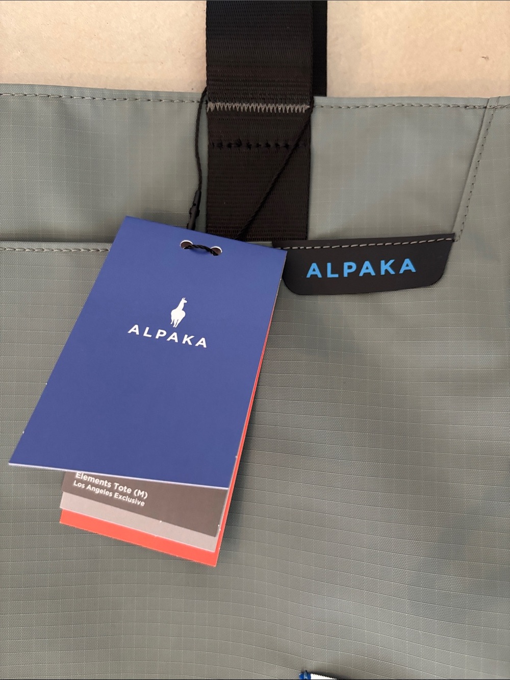NWT Alpaka Elements (M) LA Pop Up Limited Edition Grey Axoflux 210D Tote Bag - Picture 5 of 16